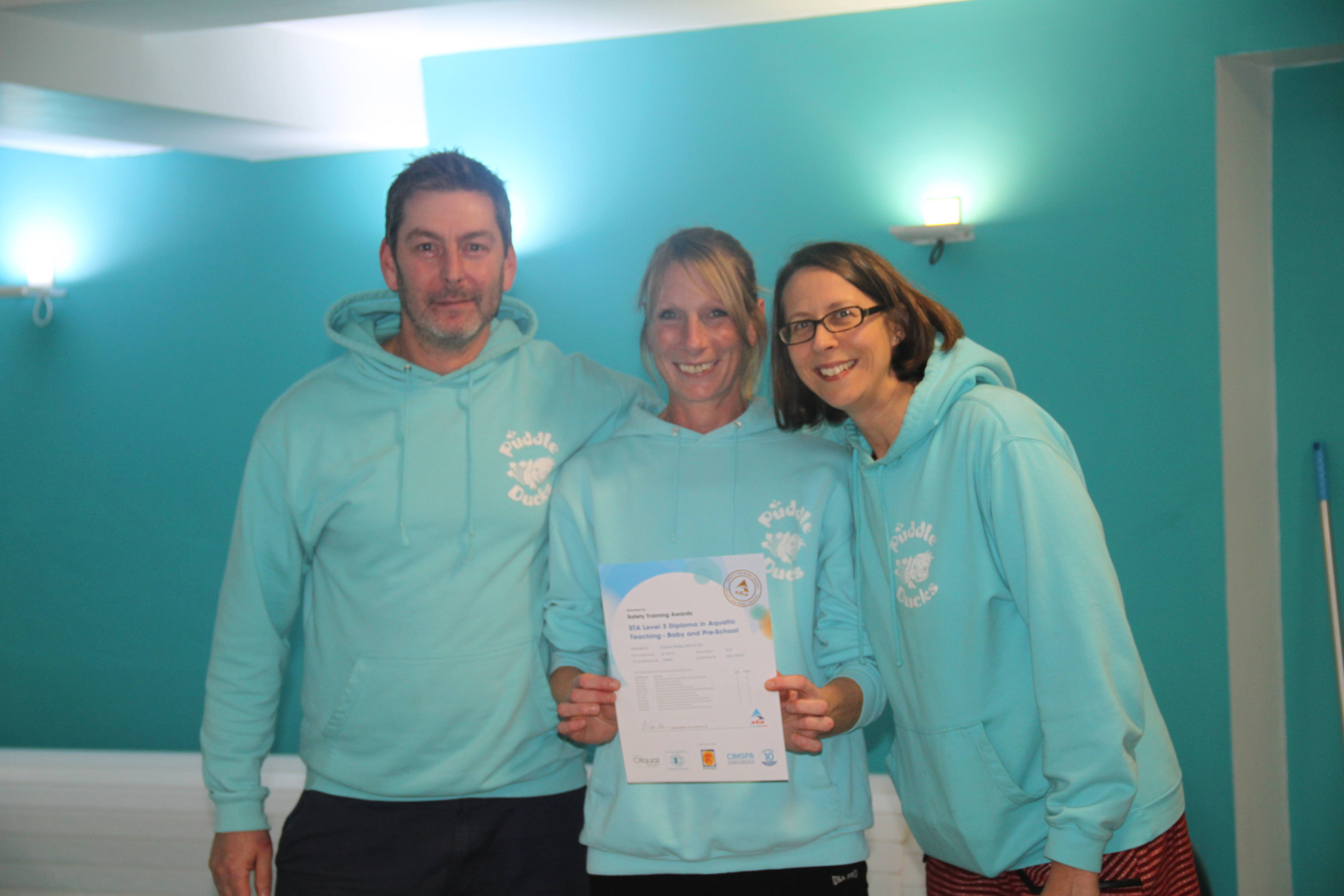 Our Head of Teaching Claire achieves STA Level 3 Diploma in Aquatic Teaching