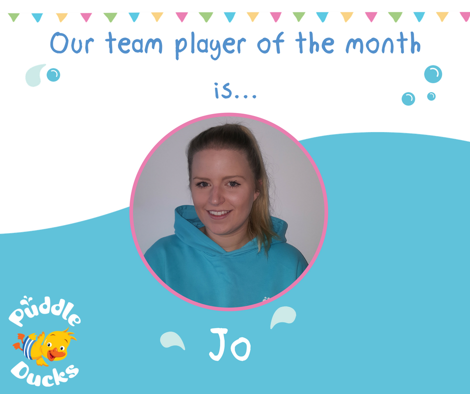 Our team player of the month is Jo!