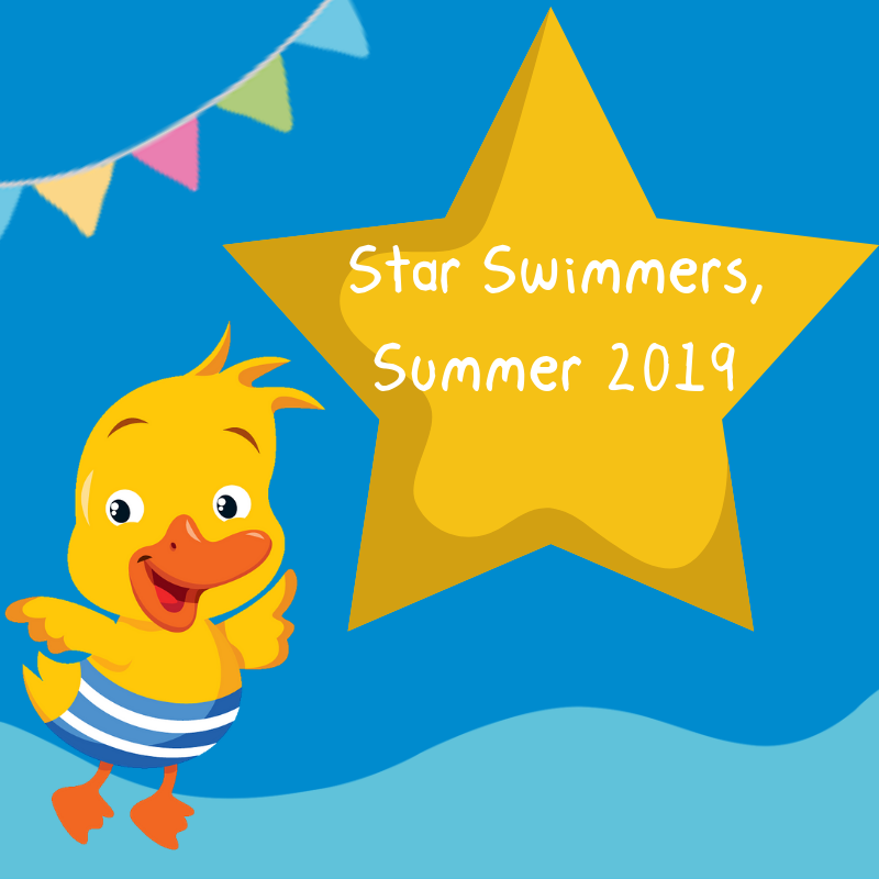 Star Swimmers, Summer 2019 Award Winners!